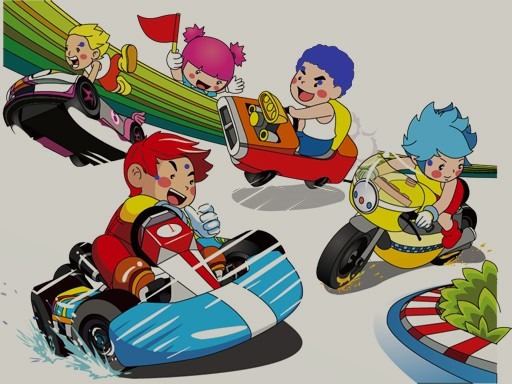 Cartoon Kart Puzzle